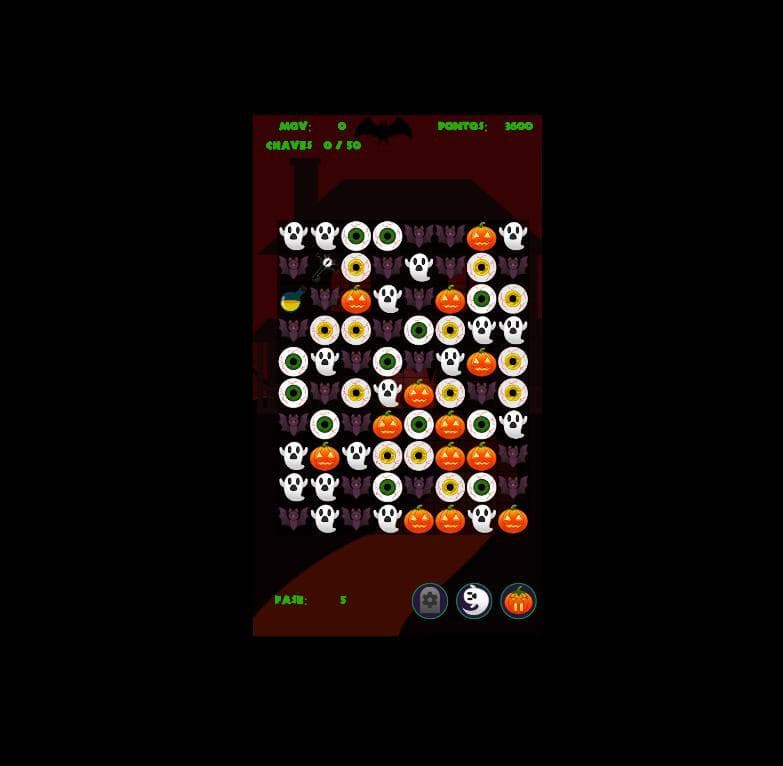 TrickOrTreat - ANDROID - UNICAP 2022 - Match3 Game