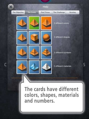 Trioss: Match the cards - The brain game when Sudoku, Mastermind, Wordfeud and Kakuro are too easy screenshot 5