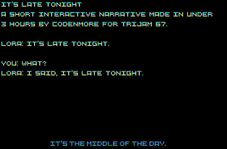 Its Late Tonight