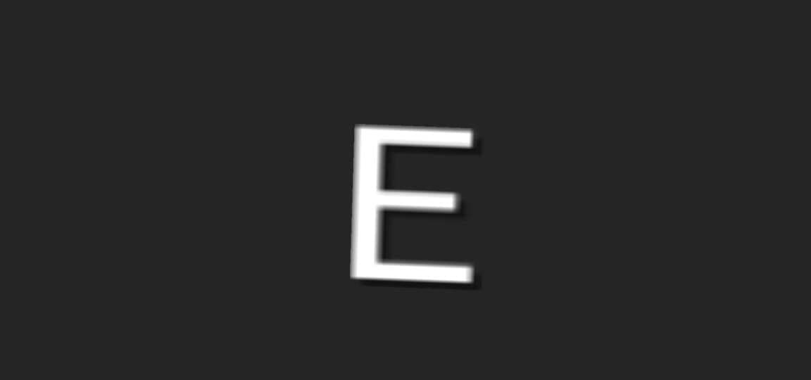 litterally just an E