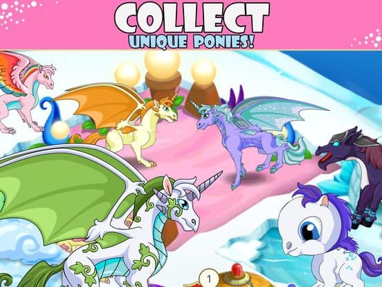 Pony City - Girls pet unicorn evolution games screenshot 4