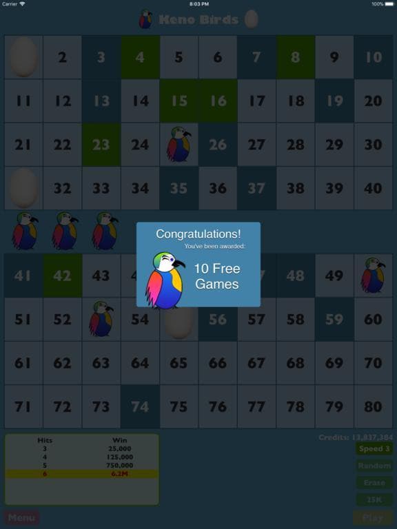 Keno Birds screenshot 5
