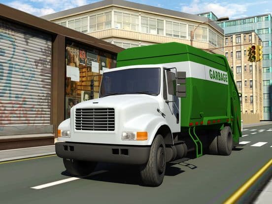 Garbage Truck Driving parking 3d simulator Game screenshot 6