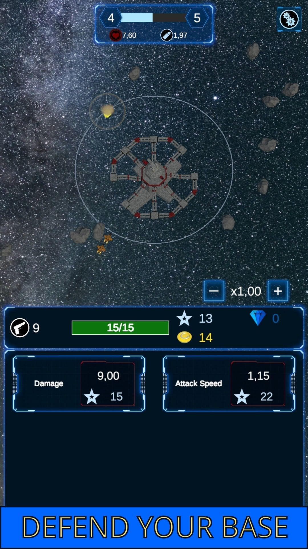 Idle Space Tower Defence
