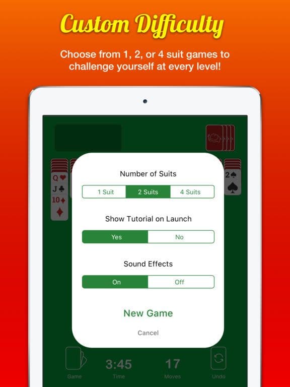 Spider Solitaire 250 Square Card Classic Ace Blitz screenshot 3