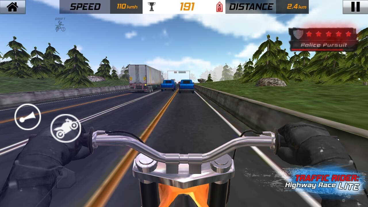 Traffic Rider: Highway Race Light screenshot 2