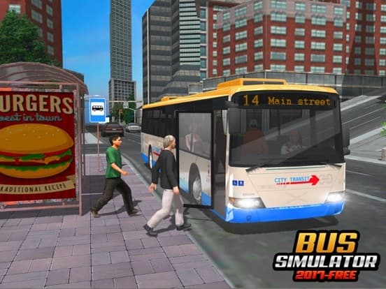 bus simulator 2017 - city coach bus driving 3d screenshot 2