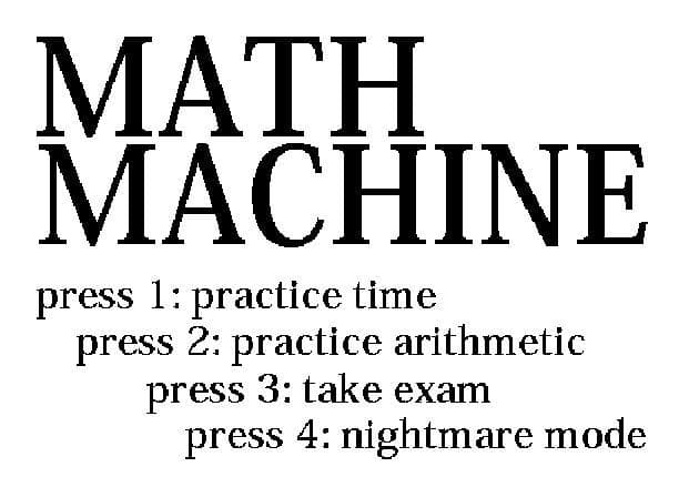 Math Machine