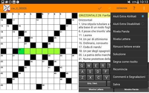 Cruciverba in Italiano gratis