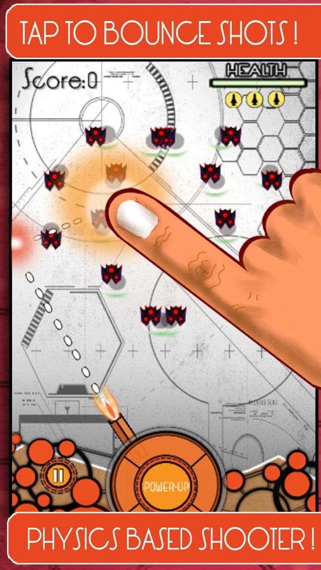 Ricochet: Retro Space Shooter Free screenshot 2