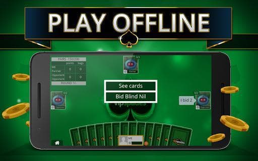 Spades Offline - Single Player