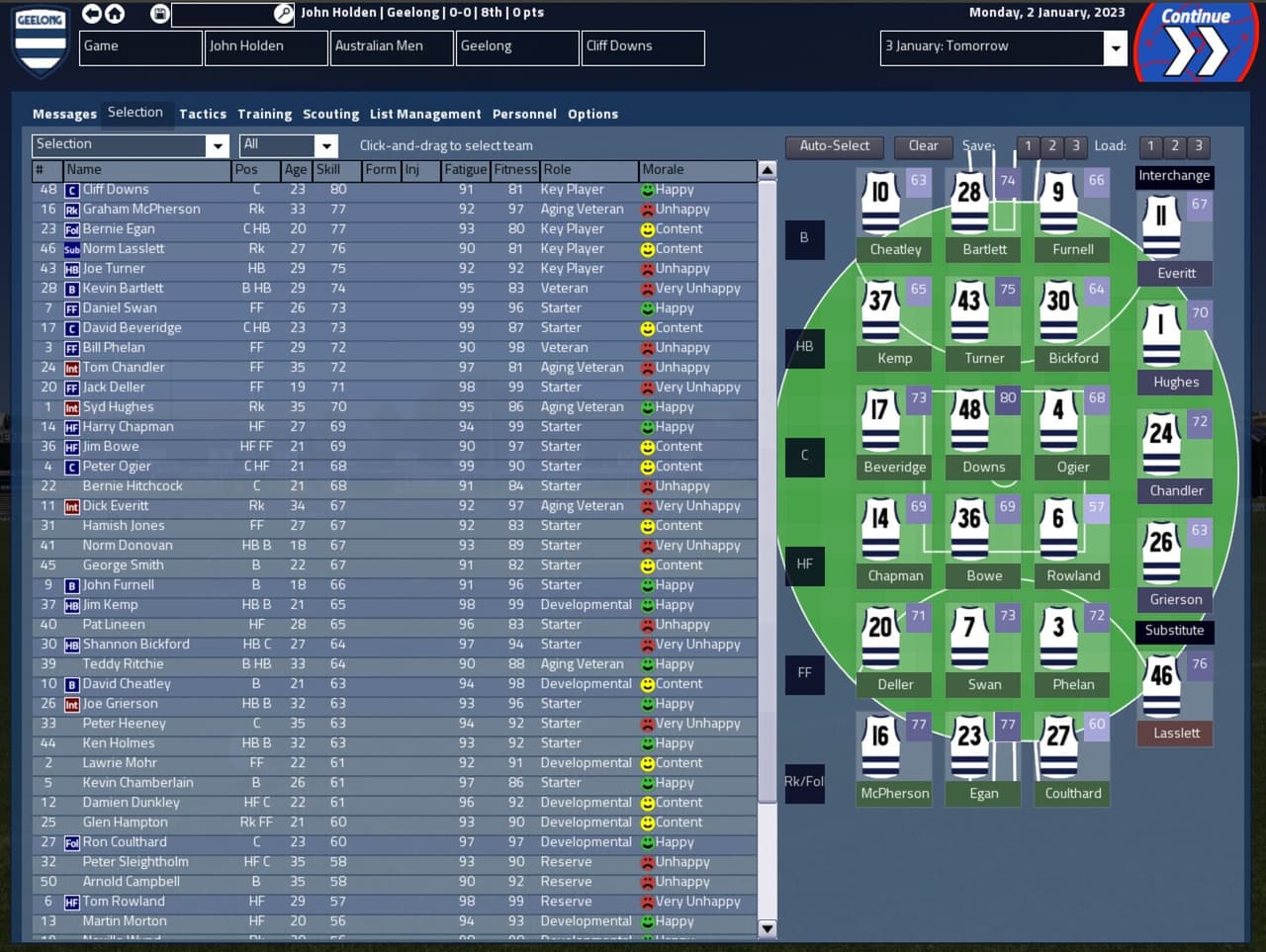Australian Football Coach 2023 screenshot 4