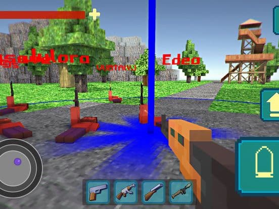 Pixel Shooter War On Island 3D screenshot 4