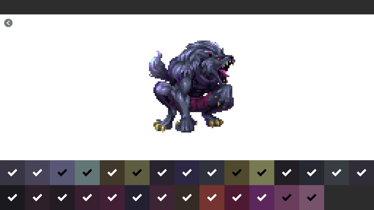 Pixel Art Monster - Color by Number (itch) screenshot 3