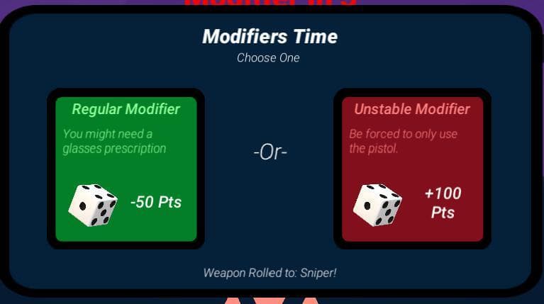 Gamble Modifier