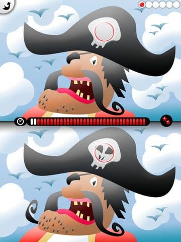 My First Find the Differences Game: Pirates - Free App for Kids and Toddlers - Games and Apps for Kid, Toddler screenshot 2
