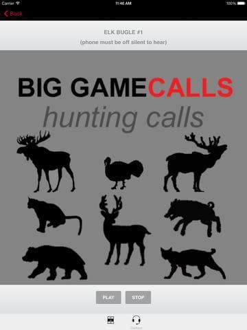 Big Game Hunting Calls SAMPLER - The Ultimate Hunting Calls App For Whitetail Deer, Elk, Moose, Turkey, Bear, Mountain Lions, Bobcats & Wild Boar screenshot 5