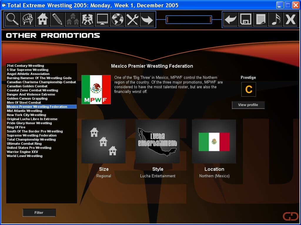 Total Extreme Wrestling 2005 screenshot 3