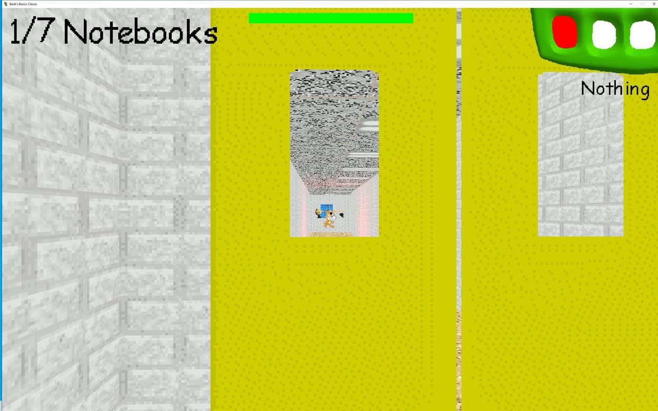Baldis Basic But Scratch cat is in it screenshot 3