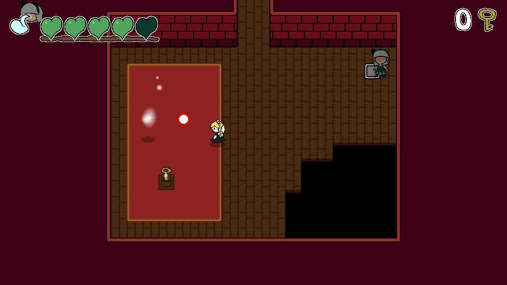 Half Ghost Girl in Red House