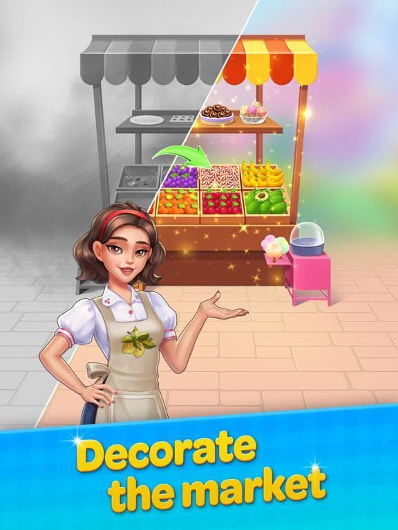 Merge Market: Food Town screenshot 2
