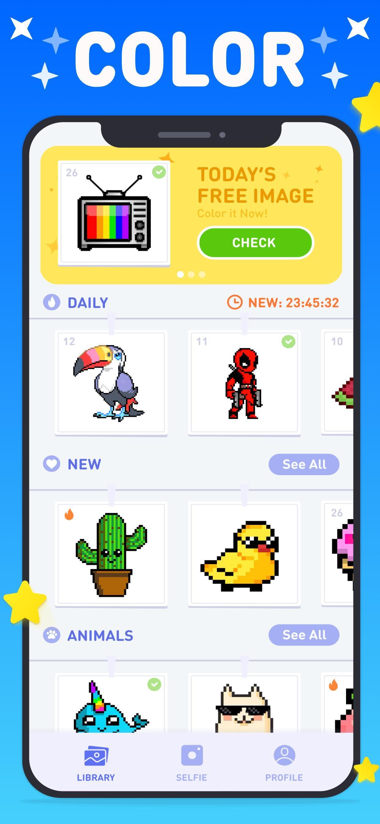 Lama - Color by Number & Pixel Art Game screenshot 3