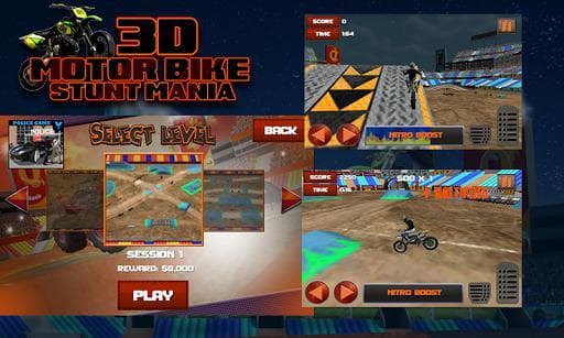 3D Motor Bike Stunt Mania screenshot 4