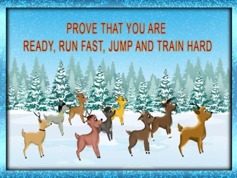 Reindeer Race and Jump agility obstacle course: Training for Christmas Day - Free screenshot 4