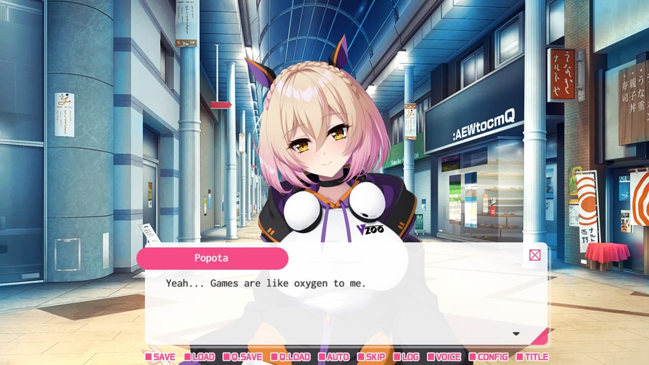 My oshi vtuber jumped through the screen and now were living together: Chill and vibey beast girl game streamer screenshot 6