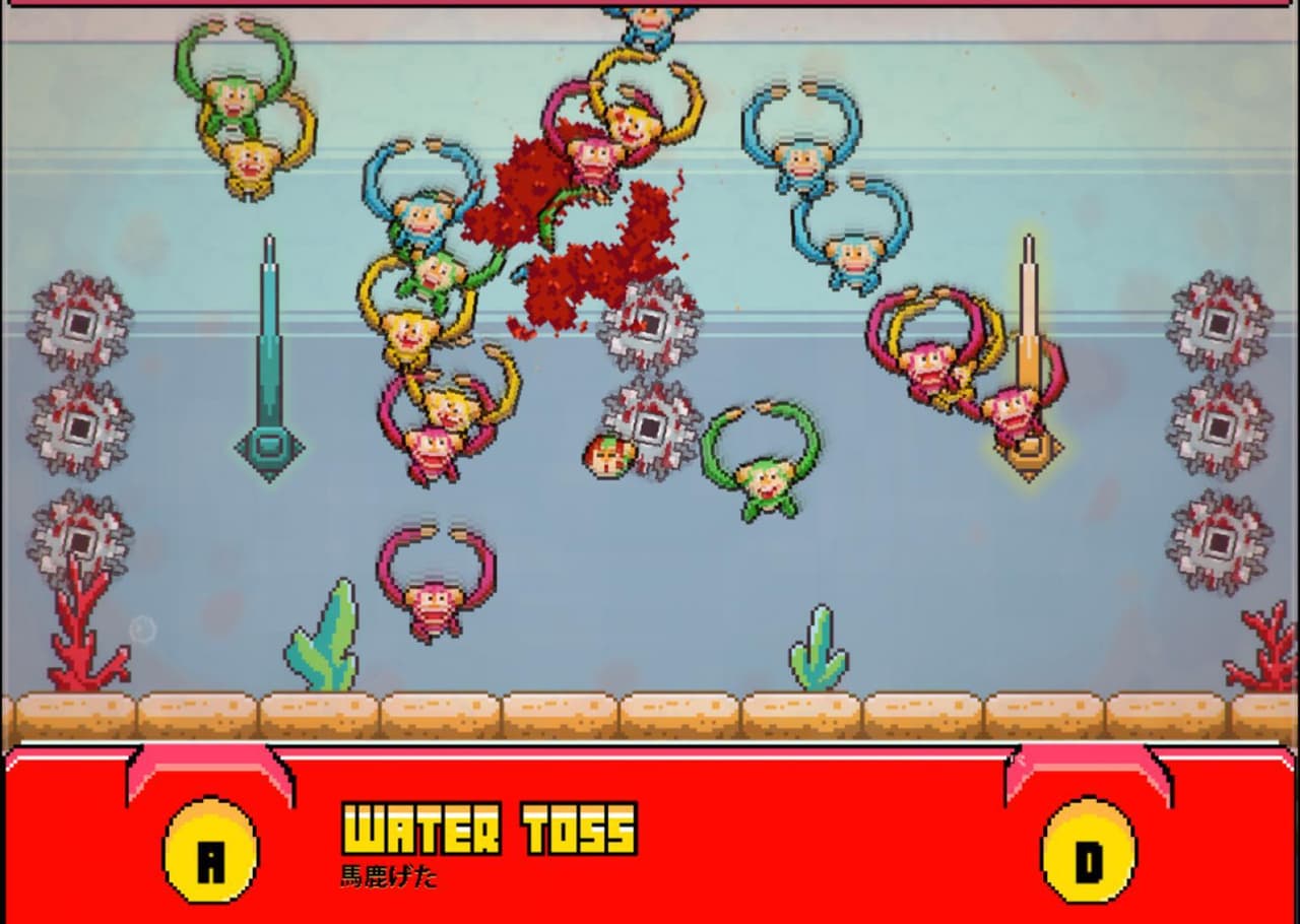Monkey Rings in a Water Toss