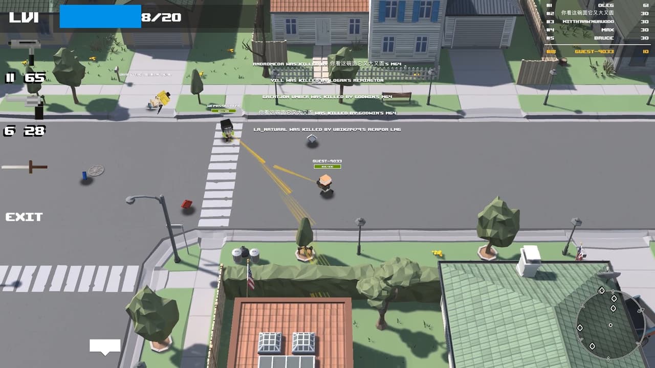 Massive multiplayer war shooter