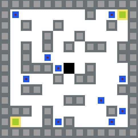 Fatigued square maze