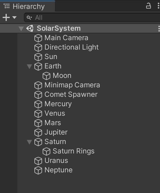 Solar System (Project 1) screenshot 2