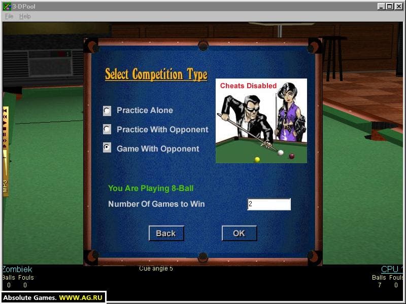 3-D Pool screenshot 5