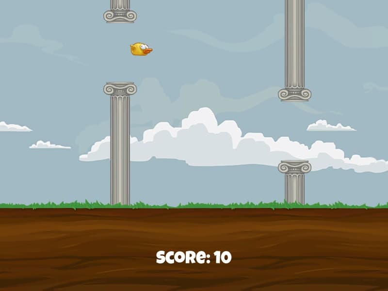 Flappy Bird Example screenshot 5
