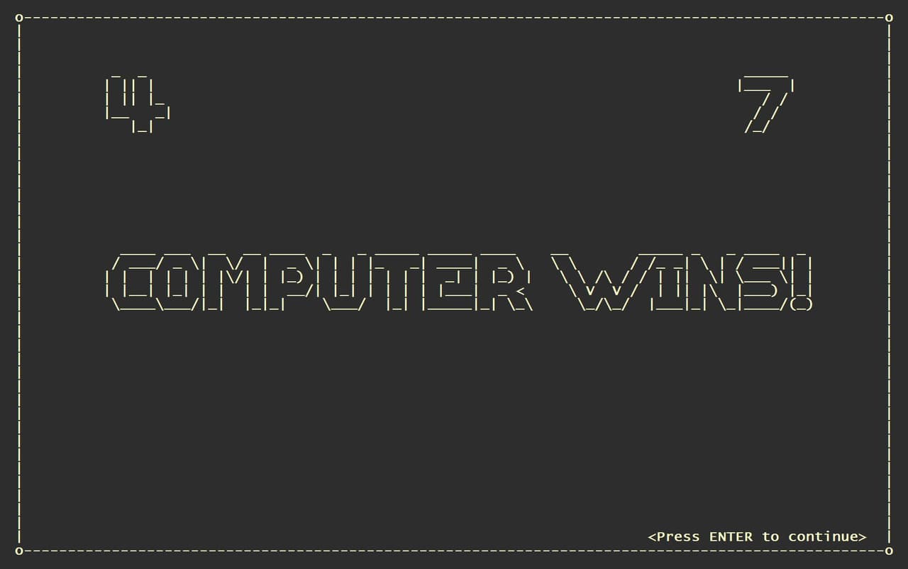 ASCII Pong screenshot 3