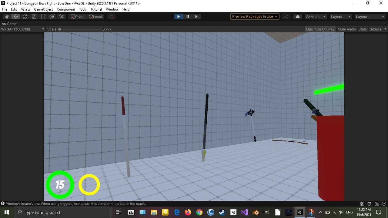 Unity Project 11 - Dungeon Boss Fight screenshot 4