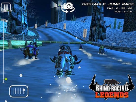 RHINO RACING LEGENDS - ( Top Free Addictive Arcade / Action 3D Animal Racing Fun Game ) screenshot 4