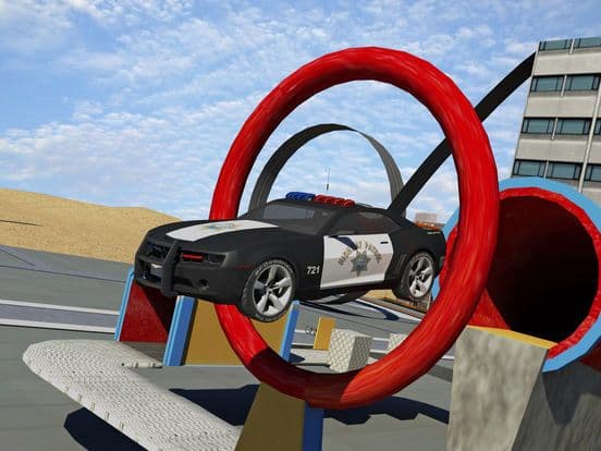 Police Driver Car Extreme racing Stunt Simulator screenshot 4