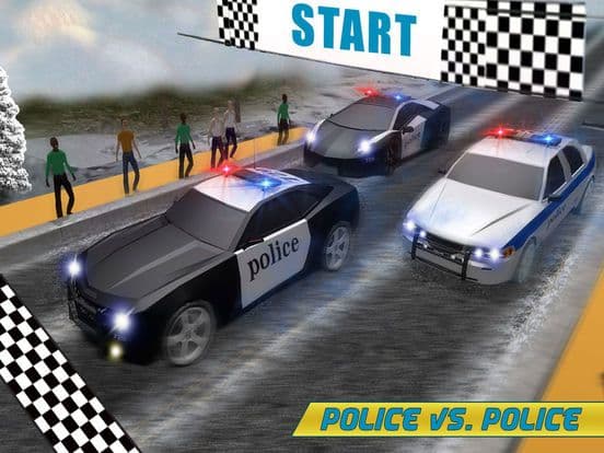 Police Chase Hill Car 3D: Cops Auto Racing Driver screenshot 3
