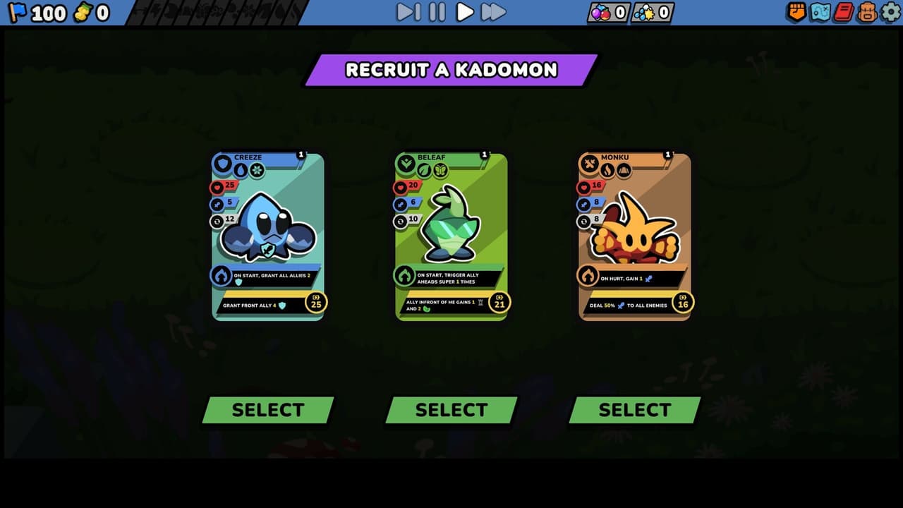 Kādomon: Hyper Auto Battlers Prologue screenshot 3