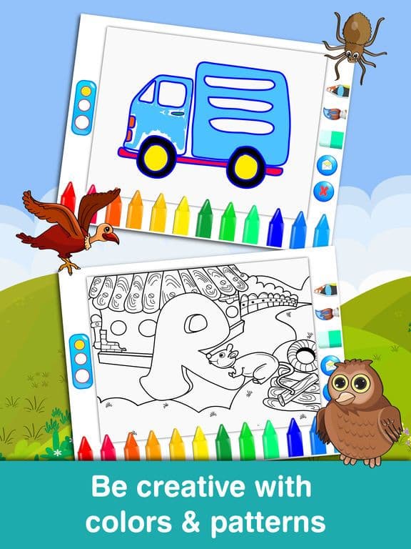 Anitrek Coloring - ABC & 123 learning app for Kids screenshot 3