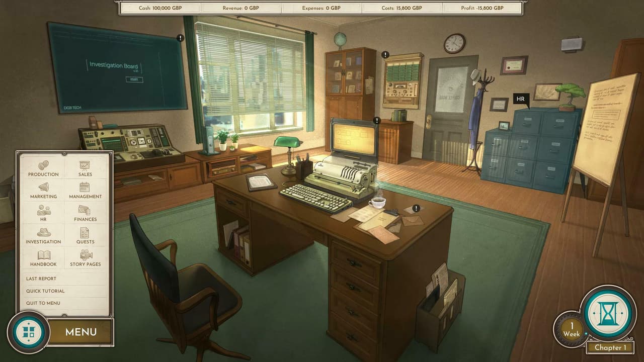 Coffee Noir - Business Detective Game DEMO screenshot 2