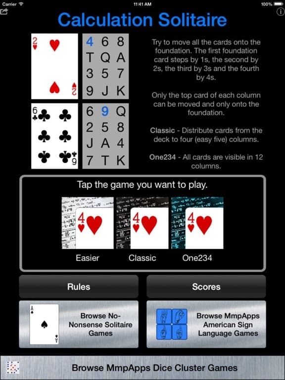 Calculation Solitaire screenshot 2