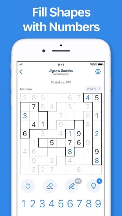 Jigsaw Sudoku by Sudoku.com screenshot 3