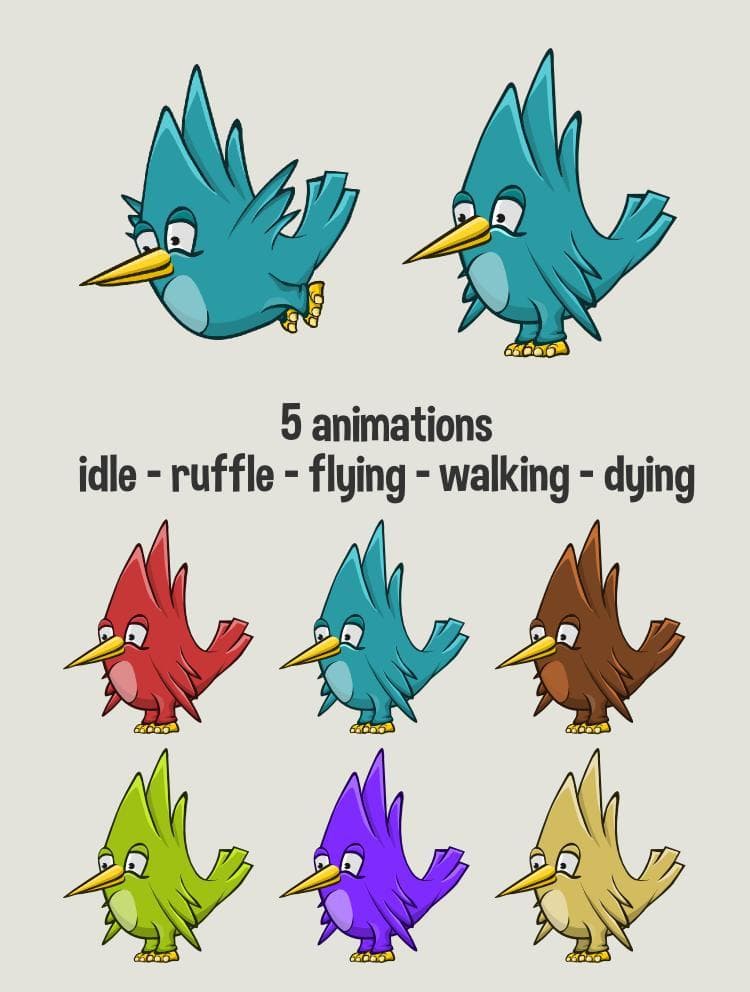 Cartoon bird 3