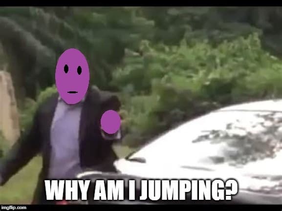 UP916356:PurpleMan and His Car-Jumping Adventure