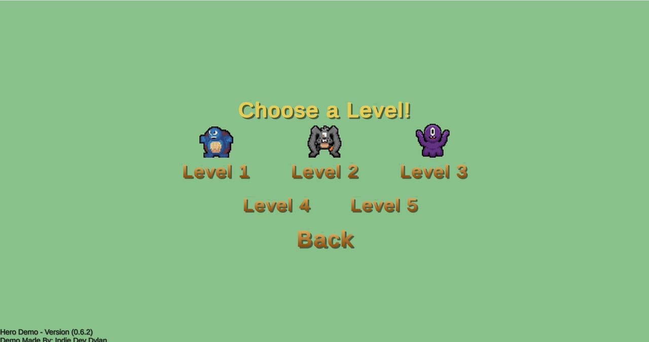 Hero Alpha 0.6.2 (DEMO) screenshot 2
