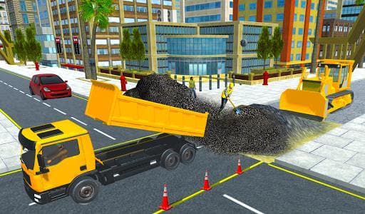 Road Builder Construction Sim Games screenshot 3
