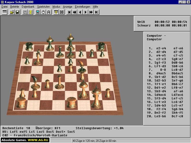 Karpov Schach 2000 screenshot 2
